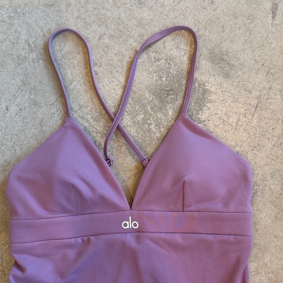 ALO Yoga Lavender Crossback Athletic Dress - Picture 2 of 6
